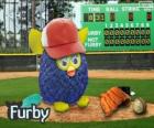 Furby hraje baseball